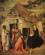 BOSCH, Hieronymus The adoration of the three Kings oil on canvas